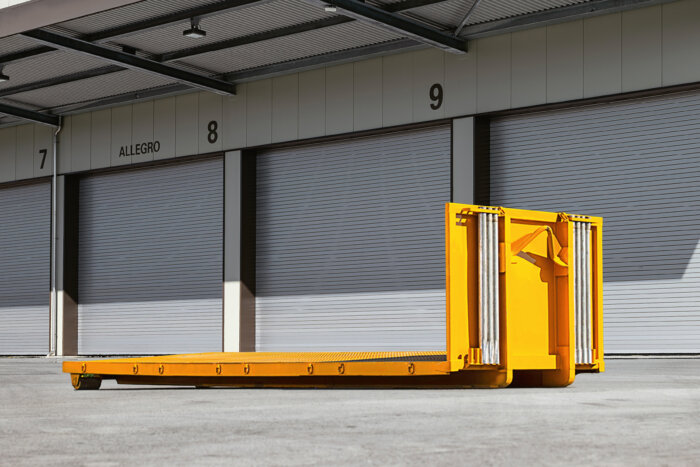 Allegro Transport Mulden Abrollpalette 8m